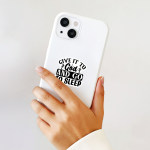 Give It To God And Go To Sleep Stickers | Gratitude sticker collection, made with clear, crisp lettering, ideal for planners, journals, notebooks, laptops, phone cases and scrapbooks, making a thoughtful small gift for loved ones.