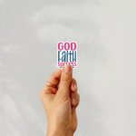 God Faith Success Stickers | Kindness sticker collection, made with clear, crisp lettering, suitable for notebooks, planners, journals, laptops, phone cases and scrapbooks, making a thoughtful small gift for loved ones. - Image 2
