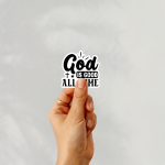 God Is Good All The Time Stickers | Kindness sticker collection, crafted with attention to detail, perfect for journals, planners, laptops, notebooks, phone cases and creative projects, offering quiet inspiration throughout the day. - Image 3