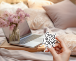 God Is Love 1 John 4:8 Stickers | Inspirational sticker set, made with clear, crisp lettering, suitable for notebooks, planners, journals, laptops, phone cases and scrapbooks, supporting personal reflection through simple visuals. - Image 2