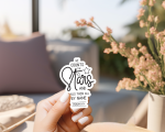 He Counts The Stars And Calls Them All By Name Stickers | Kindness sticker set, printed with a neat and refined appearance, ideal for planners, journals, notebooks, laptops, phone cases and scrapbooks, adding gentle encouragement to daily routines. - Image 4