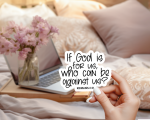 If God Is For Us, Who Can Be Against Us? Stickers | Motivational quote sticker set, crafted with attention to detail, ideal for planners, journals, notebooks, laptops, phone cases and scrapbooks, bringing subtle motivation to creative spaces. - Image 4