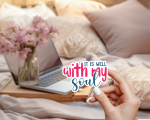 It Is Well With My Soul Stickers | Gratitude sticker set, made with clear, crisp lettering, perfect for journals, planners, laptops, notebooks, phone cases and creative projects, making a thoughtful small gift for loved ones. - Image 3