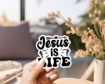 Jesus Is Life Stickers | Motivational sticker collection, made with clear, crisp lettering, ideal for planners, journals, notebooks, laptops, phone cases and scrapbooks, offering quiet inspiration throughout the day. - Image 2