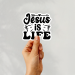 Jesus Is Life Stickers | Motivational sticker collection, made with clear, crisp lettering, ideal for planners, journals, notebooks, laptops, phone cases and scrapbooks, offering quiet inspiration throughout the day. - Image 3