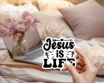 Jesus Is Life Stickers | Motivational sticker collection, made with clear, crisp lettering, ideal for planners, journals, notebooks, laptops, phone cases and scrapbooks, offering quiet inspiration throughout the day. - Image 4