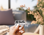 Jesus Is My Life Stickers | Inspirational quote sticker set, made with clear, crisp lettering, great for journals, planners, laptops, phone cases, notebooks and craft pages, bringing subtle motivation to creative spaces. - Image 3