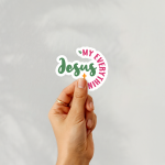 Jesus My Everything Stickers | Kindness sticker pack, crafted with attention to detail, perfect for journals, planners, laptops, notebooks, phone cases and creative projects, bringing subtle motivation to creative spaces. - Image 2