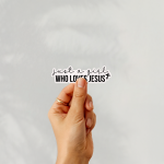 Just A Girl Who Loves Jesus Stickers | Faith sticker pack, designed with a clean matte look, perfect for journals, planners, laptops, notebooks, phone cases and creative projects, making a thoughtful small gift for loved ones. - Image 4