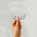 Love Like Jesus Stickers | Motivational sticker collection, printed with a neat and refined appearance, ideal for planners, journals, notebooks, laptops, phone cases and scrapbooks, adding gentle encouragement to daily routines. - Image 2