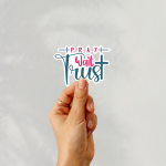 Pray Wait Trust Stickers | Faith sticker collection, finished with smooth detailed printing, great for journals, planners, laptops, phone cases, notebooks and craft pages, bringing subtle motivation to creative spaces. - Image 3