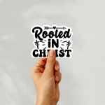Rooted In Christ Stickers | Kindness quote sticker set, made with clear, crisp lettering, perfect for journals, planners, laptops, notebooks, phone cases and creative projects, adding gentle encouragement to daily routines. - Image 2