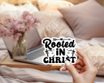 Rooted In Christ Stickers | Kindness quote sticker set, made with clear, crisp lettering, perfect for journals, planners, laptops, notebooks, phone cases and creative projects, adding gentle encouragement to daily routines. - Image 4