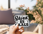 Saved By Grace Stickers | Gratitude sticker pack, finished with smooth detailed printing, perfect for journals, planners, laptops, notebooks, phone cases and creative projects, adding gentle encouragement to daily routines. - Image 2