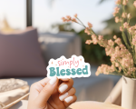 Simply Blessed Stickers | Kindness sticker set, crafted with attention to detail, suitable for notebooks, planners, journals, laptops, phone cases and scrapbooks, supporting personal reflection through simple visuals. - Image 2