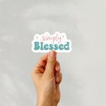 Simply Blessed Stickers | Kindness sticker set, crafted with attention to detail, suitable for notebooks, planners, journals, laptops, phone cases and scrapbooks, supporting personal reflection through simple visuals. - Image 4