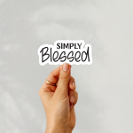 Simply Blessed Stickers | Gratitude sticker collection, crafted with attention to detail, suitable for notebooks, planners, journals, laptops, phone cases and scrapbooks, offering quiet inspiration throughout the day. - Image 2