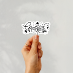Grateful Stickers | Motivational sticker pack, designed with a clean matte look, suitable for notebooks, planners, journals, laptops, phone cases and scrapbooks, supporting personal reflection through simple visuals. - Image 4