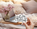 I Am With You Always Stickers | Motivational quote sticker set, crafted with attention to detail, suitable for notebooks, planners, journals, laptops, phone cases and scrapbooks, making a thoughtful small gift for loved ones. - Image 4