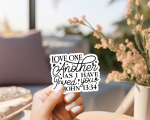 Love One Another As I Have Loved You Stickers | Kindness quote sticker set, designed with a clean matte look, perfect for journals, planners, laptops, notebooks, phone cases and creative projects, adding gentle encouragement to daily routines. - Image 4