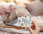 Not Perfect Just Forgiven Stickers | Motivational sticker set, crafted with attention to detail, perfect for journals, planners, laptops, notebooks, phone cases and creative projects, offering quiet inspiration throughout the day. - Image 4