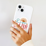Rise Up & Pray Stickers | Gratitude quote sticker set, finished with smooth detailed printing, great for journals, planners, laptops, phone cases, notebooks and craft pages, making a thoughtful small gift for loved ones.