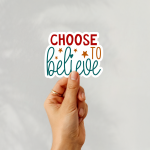 Choose To Believe Stickers | Kindness quote sticker set, made with clear, crisp lettering, ideal for planners, journals, notebooks, laptops, phone cases and scrapbooks, offering quiet inspiration throughout the day. - Image 3