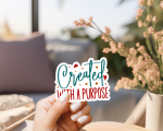 Created With A Purpose Stickers | Motivational sticker pack, finished with smooth detailed printing, suitable for notebooks, planners, journals, laptops, phone cases and scrapbooks, bringing subtle motivation to creative spaces. - Image 3