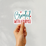 Created With A Purpose Stickers | Motivational sticker pack, finished with smooth detailed printing, suitable for notebooks, planners, journals, laptops, phone cases and scrapbooks, bringing subtle motivation to creative spaces. - Image 2