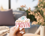 Not Perfect Just Forgiven Stickers | Gratitude sticker collection, printed with a neat and refined appearance, great for journals, planners, laptops, phone cases, notebooks and craft pages, adding gentle encouragement to daily routines. - Image 3