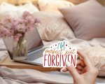 Not Perfect Just Forgiven Stickers | Gratitude sticker collection, printed with a neat and refined appearance, great for journals, planners, laptops, phone cases, notebooks and craft pages, adding gentle encouragement to daily routines. - Image 4