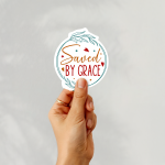 Saved By Grace Stickers | Kindness sticker set, crafted with attention to detail, ideal for planners, journals, notebooks, laptops, phone cases and scrapbooks, making a thoughtful small gift for loved ones. - Image 3