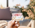 Thankful & Blessed Stickers | Motivational sticker collection, printed with a neat and refined appearance, perfect for journals, planners, laptops, notebooks, phone cases and creative projects, supporting personal reflection through simple visuals. - Image 3