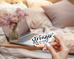 Stronger Than The Storm Stickers | Gratitude mini decal pack, finished with smooth detailed printing, perfect for journals, planners, laptops, notebooks, phone cases and creative projects, supporting personal reflection through simple visuals. - Image 3