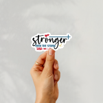 Stronger Than The Storm Stickers | Gratitude mini decal pack, finished with smooth detailed printing, perfect for journals, planners, laptops, notebooks, phone cases and creative projects, supporting personal reflection through simple visuals. - Image 4