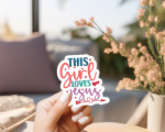 This Girl Loves Jesus Stickers | Faith sticker set, crafted with attention to detail, perfect for journals, planners, laptops, notebooks, phone cases and creative projects, bringing subtle motivation to creative spaces. - Image 2
