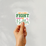 This Is How I Fight My Battles Stickers | Gratitude sticker collection, finished with smooth detailed printing, suitable for notebooks, planners, journals, laptops, phone cases and scrapbooks, supporting personal reflection through simple visuals. - Image 2