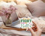 This Is How I Fight My Battles Stickers | Gratitude sticker collection, finished with smooth detailed printing, suitable for notebooks, planners, journals, laptops, phone cases and scrapbooks, supporting personal reflection through simple visuals. - Image 4