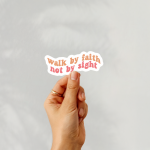 Walk By Faith Not By Sight Stickers | Faith mini decal pack, crafted with attention to detail, suitable for notebooks, planners, journals, laptops, phone cases and scrapbooks, supporting personal reflection through simple visuals. - Image 4