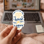 And Thank You For A House Full Of People I Love Amen Stickers | Inspirational quote sticker set, crafted with attention to detail, ideal for planners, journals, notebooks, laptops, phone cases and scrapbooks, making a thoughtful small gift for loved ones. - Image 3