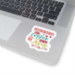 Running On Coffee & Jesus Stickers | Gratitude sticker set, printed with a neat and refined appearance, perfect for journals, planners, laptops, notebooks, phone cases and creative projects, supporting personal reflection through simple visuals. - Image 5