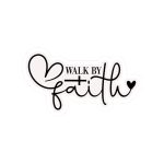Walk By Faith Stickers | Kindness sticker collection, printed with a neat and refined appearance, suitable for notebooks, planners, journals, laptops, phone cases and scrapbooks, supporting personal reflection through simple visuals.