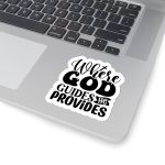 Where God Guides He Provides Stickers | Kindness mini decal pack, finished with smooth detailed printing, ideal for planners, journals, notebooks, laptops, phone cases and scrapbooks, supporting personal reflection through simple visuals. - Image 5