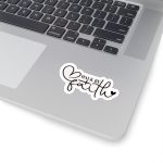 Walk By Faith Stickers | Kindness sticker collection, printed with a neat and refined appearance, suitable for notebooks, planners, journals, laptops, phone cases and scrapbooks, supporting personal reflection through simple visuals. - Image 5