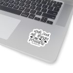 With God All Things Are Possible Stickers | Inspirational sticker set, printed with a neat and refined appearance, great for journals, planners, laptops, phone cases, notebooks and craft pages, adding gentle encouragement to daily routines. - Image 2