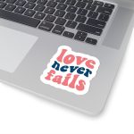 Love Never Fails Stickers | Motivational sticker set, printed with a neat and refined appearance, ideal for planners, journals, notebooks, laptops, phone cases and scrapbooks, adding gentle encouragement to daily routines. - Image 5