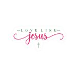 Love Like Jesus Stickers | Gratitude sticker set, finished with smooth detailed printing, perfect for journals, planners, laptops, notebooks, phone cases and creative projects, bringing subtle motivation to creative spaces.
