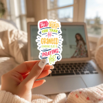 The Things You Take For Granted Someone Else Is Praying For Stickers | Faith sticker set, printed with a neat and refined appearance, great for journals, planners, laptops, phone cases, notebooks and craft pages, supporting personal reflection through simple visuals. - Image 3
