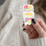 The Things You Take For Granted Someone Else Is Praying For Stickers | Faith sticker set, printed with a neat and refined appearance, great for journals, planners, laptops, phone cases, notebooks and craft pages, supporting personal reflection through simple visuals. - Image 2