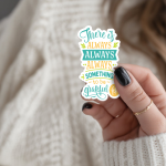 There Is Always Always Always Something To Be Grateful For Stickers | Gratitude sticker pack, designed with a clean matte look, suitable for notebooks, planners, journals, laptops, phone cases and scrapbooks, offering quiet inspiration throughout the day. - Image 2